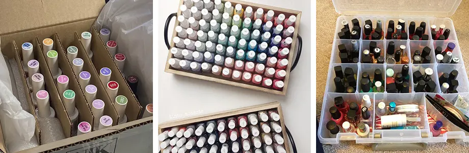 how to store open gel polish